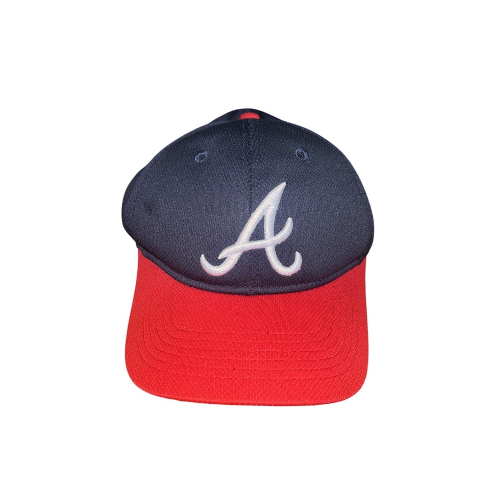 OC Sports Atlanta Braves Youth Hat Navy Blue Red MLB Adjustable‎ Baseball Cap